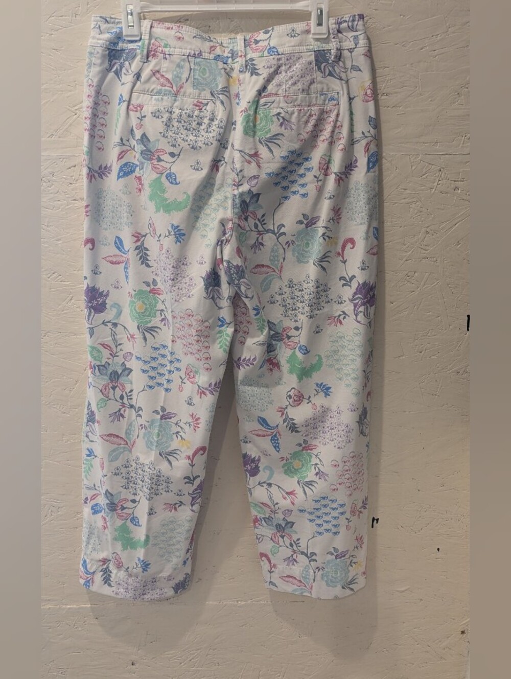 Talbots Straight Crop Pants - Whimsical Jacobean